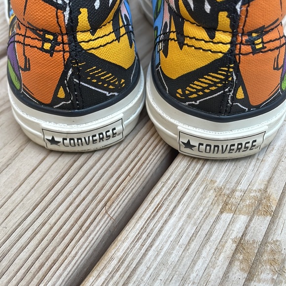 Converse Comic Graffiti Cartoon Graphic Slip On Shoes/Sneakers Size M4/W5.5 - Picture 5 of 12